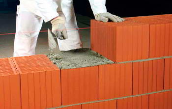 Кладка из керамических строительных блоков